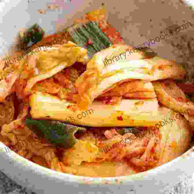 A Bowl Of Kimchi, A Spicy Fermented Korean Cabbage Dish Asian Pickle Recipes For Housewives: Preserved Sweet Sour Salty Silage And Fermentation From Korea Japan China India And Other Countries