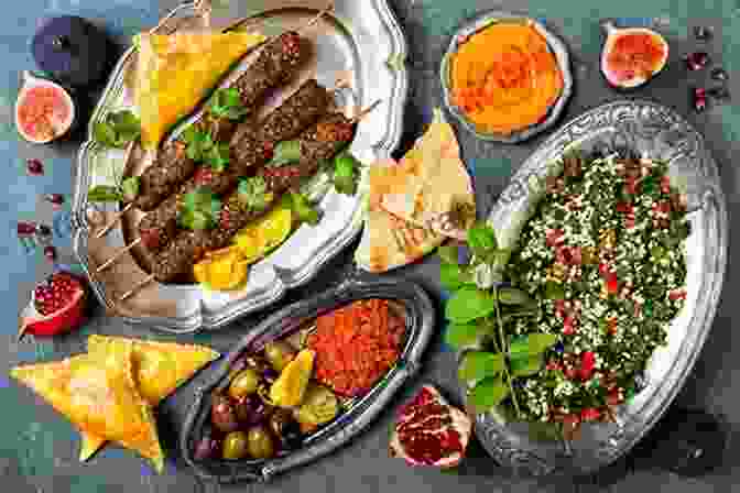 A Colorful Display Of Middle Eastern Dishes On A Table The New Turkish And Lebanese Cookbook 2024: Middle Eastern Cookbook For Beginners