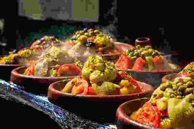 A Vibrant And Aromatic Spread Of Moroccan Dishes, Showcasing The Diverse Flavors And Ingredients Of The Country's Culinary Heritage. MOROCCAN RECIPES COOKBOOK: More Than 50 Mouth Watering Recipes Show The Wide Range Of Dishes From Morocco