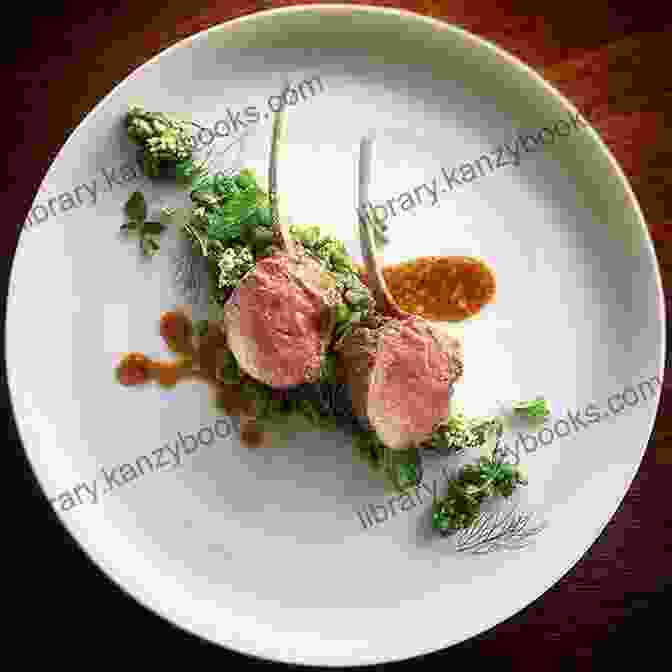 An Elegantly Plated Dish Featuring Roasted Lamb, Grilled Vegetables, And A Vibrant Green Sauce Buffalo Wild Wings Recipes: Delicious Meals Without Going To The Restaurant