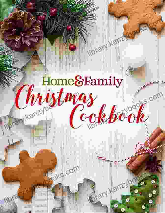 Christmas Cookbook Cover With Festive Holiday Decorations Christmas Cookbook: Recipes For Merry Christmas