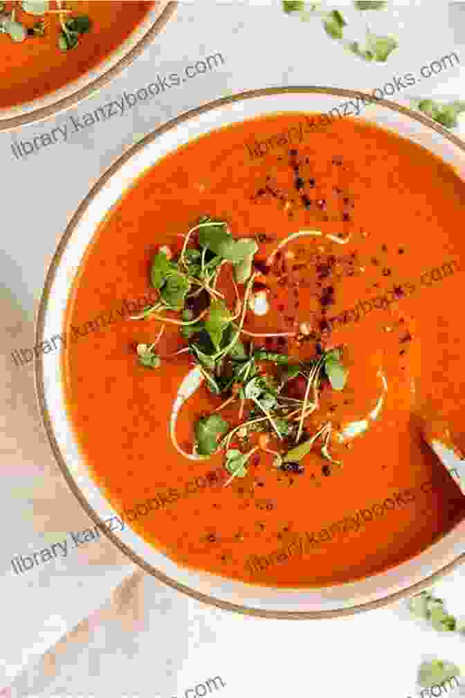 Creamy Tomato Soup With Roasted Red Peppers DASH DIET COOKBOOK: Recipes To Help Lower Blood Pressure And Weight Loss Fast More Than 100 Healthy And Delicious Dash Diet Recipes For Breakfast Main Dish Snacks Dips Smoothies And Soups