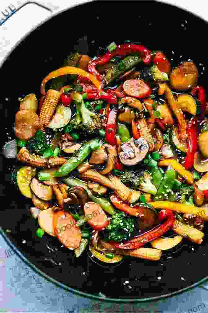 Image Of A Colorful Tofu Stir Fry With Fresh Vegetables Plant Based Seafood Cookbook: The Complete Cookbook With Easy And Tasty Recipes For Vegan And Seafood Lovers Learn How To Eat And Live In A Healthy And Way With Colored Quality Pictures