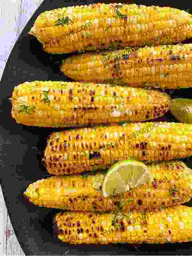 Image Of A Grilled Corn On The Cob With A Side Of Coleslaw Make Healthy And Easy By Grilling: Mastering The Art In Grilling: The Works Grill Cookbook