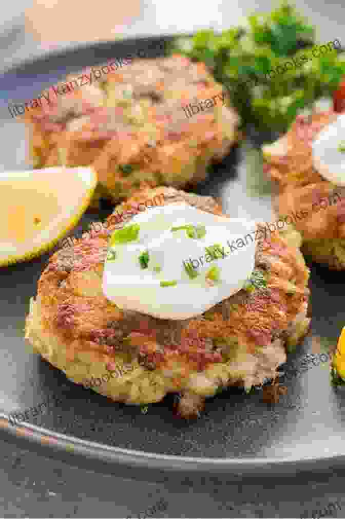 Plate Of Golden Brown Crab Cakes Copycat Appetizers Cookbook Volume 1: Recipes From Your Favorite Restaurants (Copycat Cookbooks)