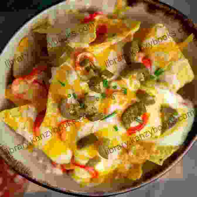 Plate Of Loaded Nachos With Chips, Cheese, And Toppings Copycat Appetizers Cookbook Volume 1: Recipes From Your Favorite Restaurants (Copycat Cookbooks)