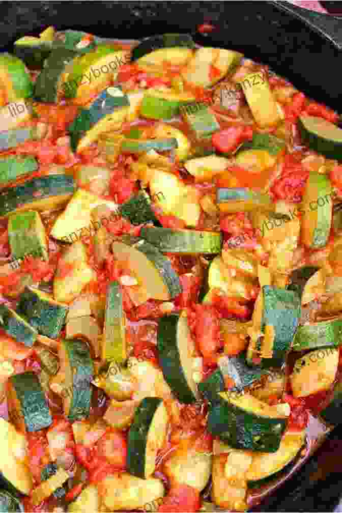 Vibrant Vegetable Casserole Featuring Colorful Bell Peppers, Zucchini, And Tomatoes The Ultimate Casserole Cookbook: Food Casserole Recipes That Are Easy On The Budget